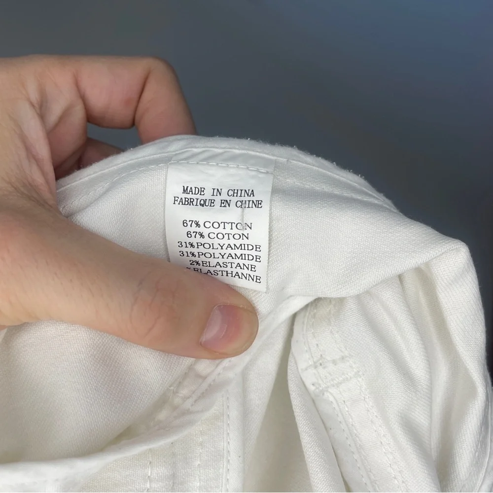 Theory Double Breasted Belted White Jacket - size small - Picture 9 of 12